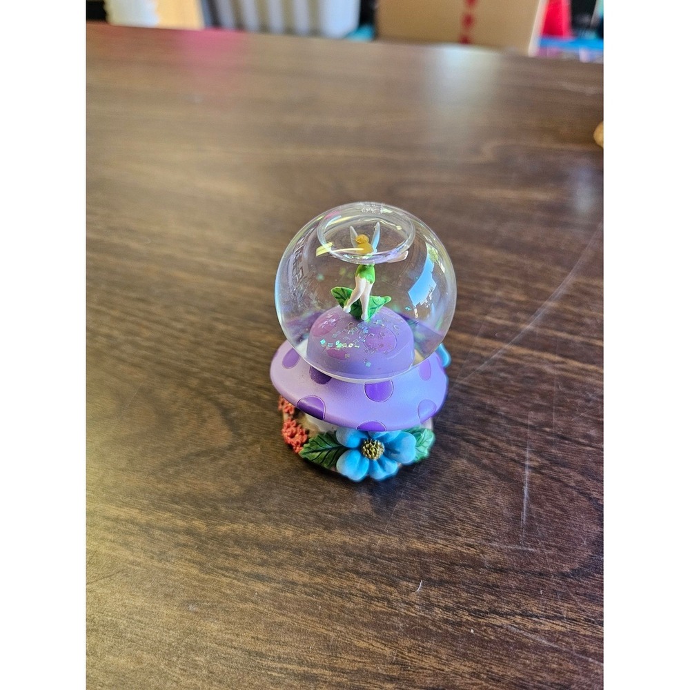 Tinker Bell Purple Mushroom Snow Globe - Disney-Inspired Home Accent 💜💜